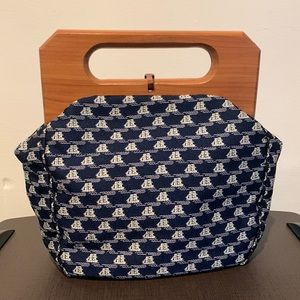 Vintage Wood Handle Hand Bag - Trimingham’s Bermuda - Mid Century Modern